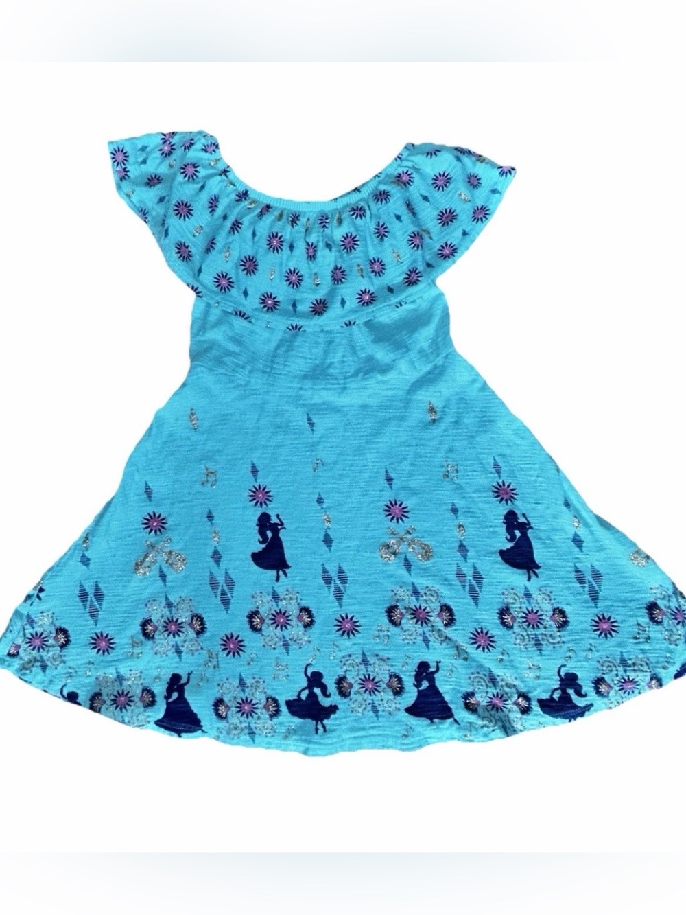 Disney Princess Elena of Avalor jumping beans teal and pink dress - sz 5